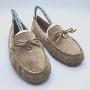 Michael Kors Tan Suede Effortless Preppy  Classic Feminine Loafer